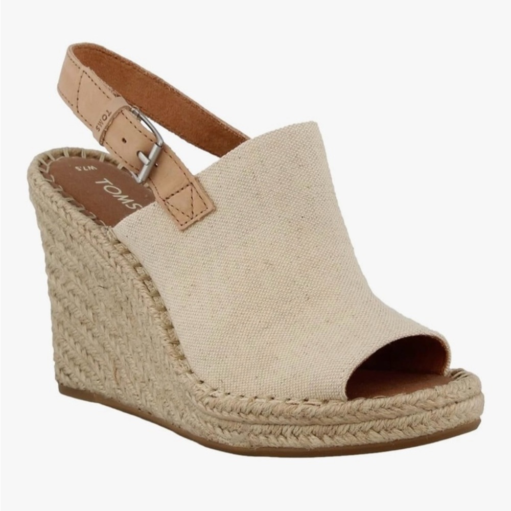 Beige Wedge Sandals TOMS Monica Beige Wedge Sandals NWB. 8.5